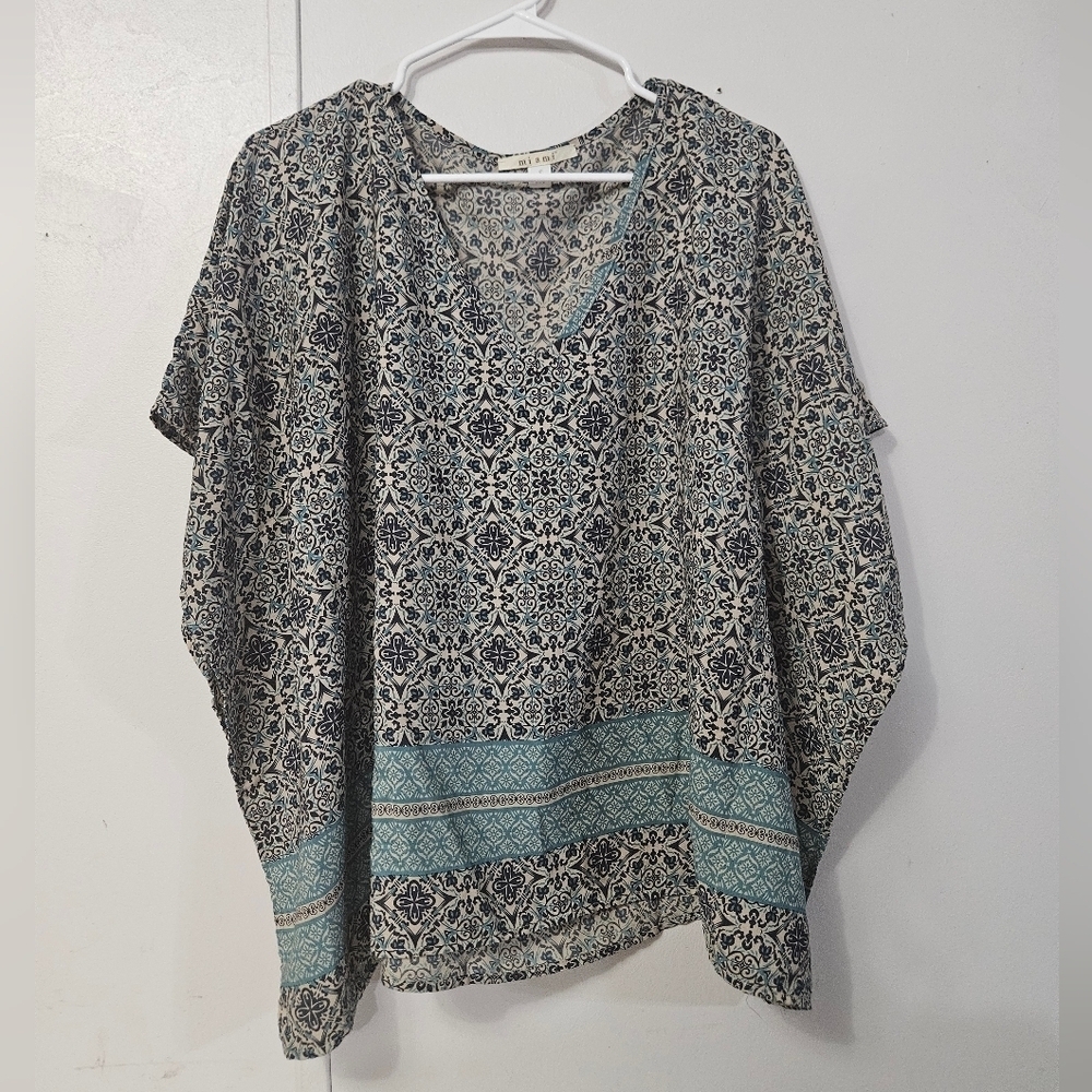 Miami Oversized Look Boho Pullover Blouse! - Picture 1 of 7